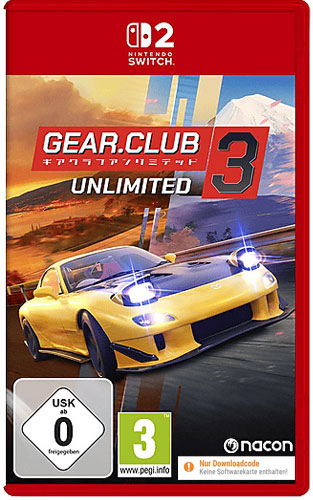 Gear Club Unlimited 3   NSW2   SSK Software-Schlüssel-Karte