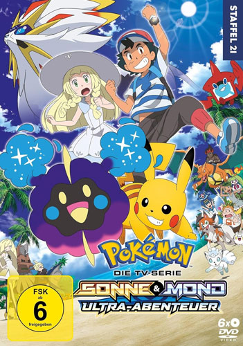 Pokemon  Staffel 21 (DVD) Sonne und Mond Ultra  Min: 950/DD2.0/WS 6Disc