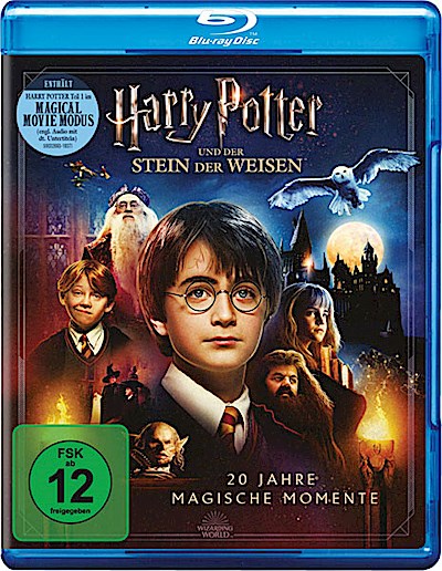 Harry Potter 1 - Stein d.Weisen (BR) JE 2Disc Jubiläums-Ed, Magical Movie Modus