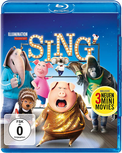 SING (BR) +UV, inkl. 3 Mini-Movies Min: 114/DD5.1/WS   Illumination Studio