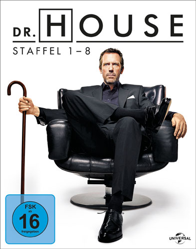 Dr. House - Gesamtbox 1-8 (BR) 39Disc Min: 7765/DD/VB   Komplette Serie