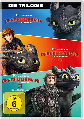 Drachenzähmen leicht gemacht  1-3 (DVD) 3Disc, Dreamworks