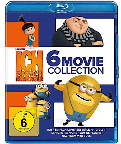 Ich - Einfach unverbesserlich & Minions 6er (BR)  6-Movie Collection