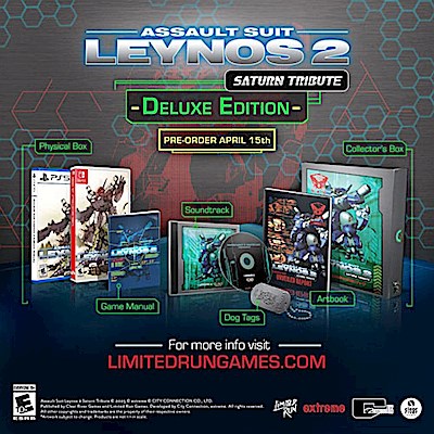 Assault Suit Leynos 2 Saturn Tribute  Switch  DLX