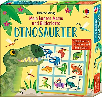 Mein buntes Memo und Bilderlotto: Dinosaurier