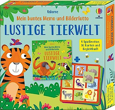 Mein buntes Memo und Bilderlotto: Lustige Tierwelt