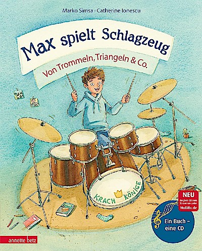 Max spielt Schlagzeug (Buch mit CD)
