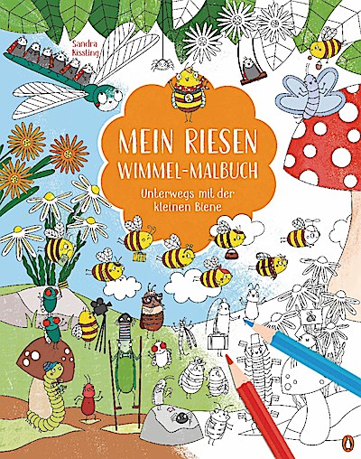 Mein Riesen-Wimmel-Malbuch - Unterwegs mit der kleinen B...