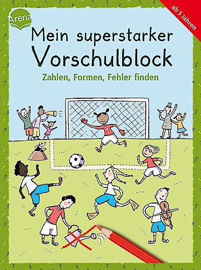 Mein superstarker Vorschulblock: Zahlen,Formen,Fehler finden