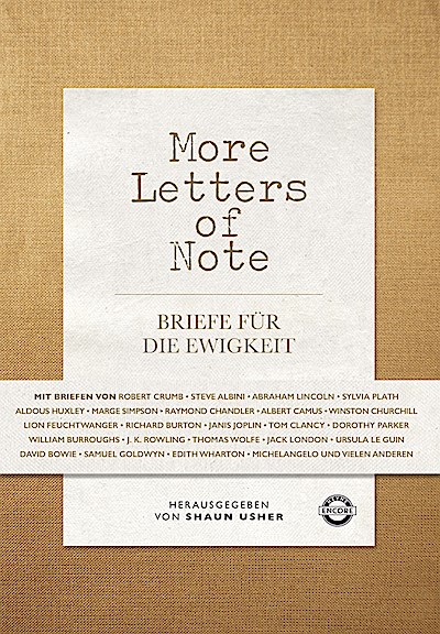 More Letters of Note