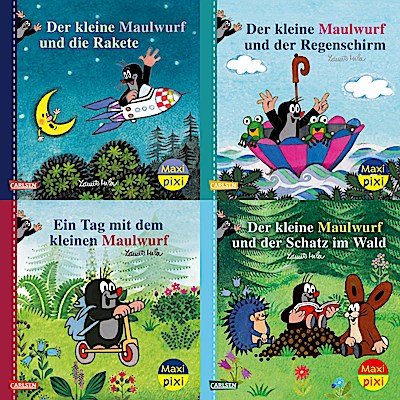 Maxi-Pixi-4er-Set 117: Neue Abenteuer mit dem kleinen Maulwurf (4x1 Exemplar)