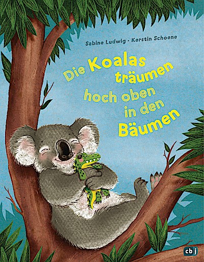 Die Koalas träumen hoch oben in den Bäumen