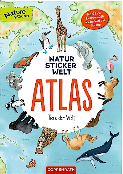 Natur-Stickerwelt - Atlas - Tiere der Welt