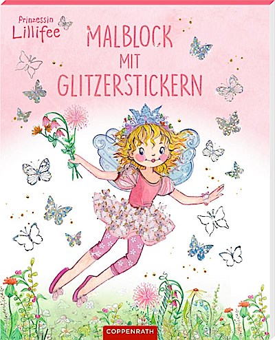 Malblock mit Glitzerstickern (Prinzessin Lillifee)
