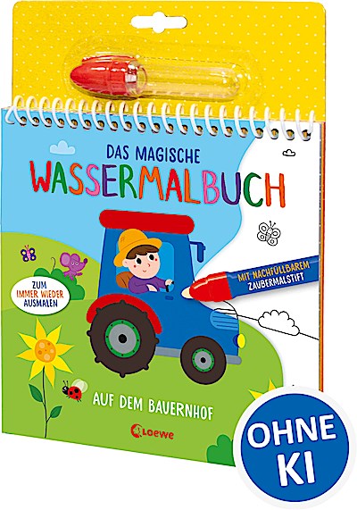 Das magische Wassermalbuch - Auf dem Bauernhof