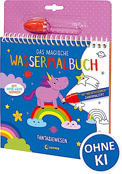 Das magische Wassermalbuch - Fantasiewesen