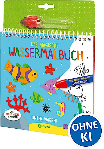 Das magische Wassermalbuch - Unter Wasser