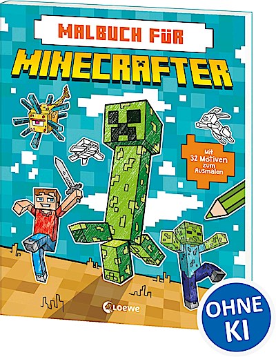 Malbuch für Minecrafter