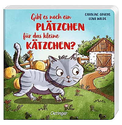 Gibt es noch ein Plätzchen für das kleine Kätzchen? (Pappe)