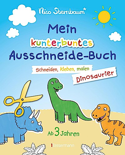 Mein kunterbuntes Ausschneide-Buch: Dinosaurier