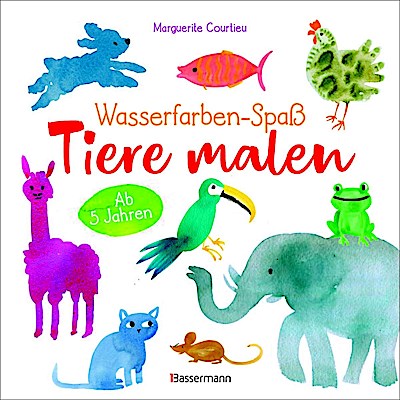 Wasserfarben-Spaß: Tiere malen. Mit wenigen Pinselstrichen.