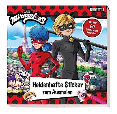 Miraculous: Heldenhafte Sticker zum Ausmalen