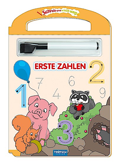 Schreib und wisch weg: Erste Zahlen (mit Stift)
