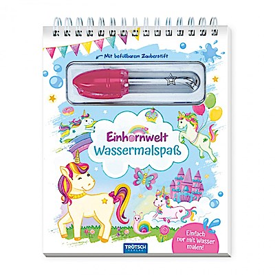 Wassermalspaß Einhornwelt (mit befüllbarem Zauberstift)