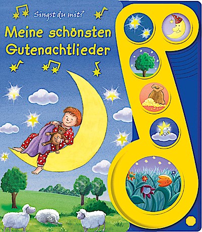 Meine schönsten Gutenachtlieder (6-Button-Liederbuch)